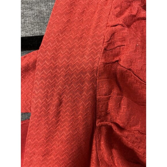 Band of The Free Dress Womens Small Red Mini Bubble Sleeves Solid Casual Summer - Picture 6 of 9